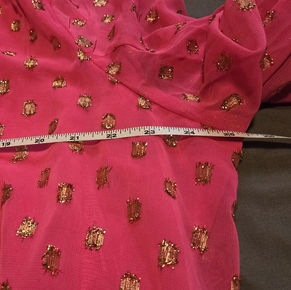 Top pink and gold long sleeve crown & ivy XL - Picture 3 of 6
